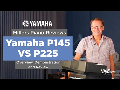 Yamaha P145BT Bluetooth Portable Piano, Satin Black