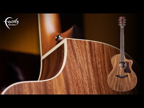 Faith Nexus Series Coffee Brown Neptune Cutaway Electro-Acoustic Guitar