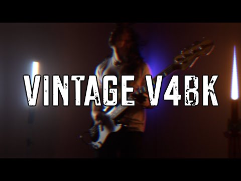 Vintage V4 ReIssued Bass Guitar, Sunset Sunburst