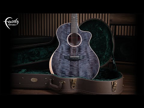 Faith FX Exotic Series Moondust Grey Neptune Cutaway Electro-Acoustic Guitar