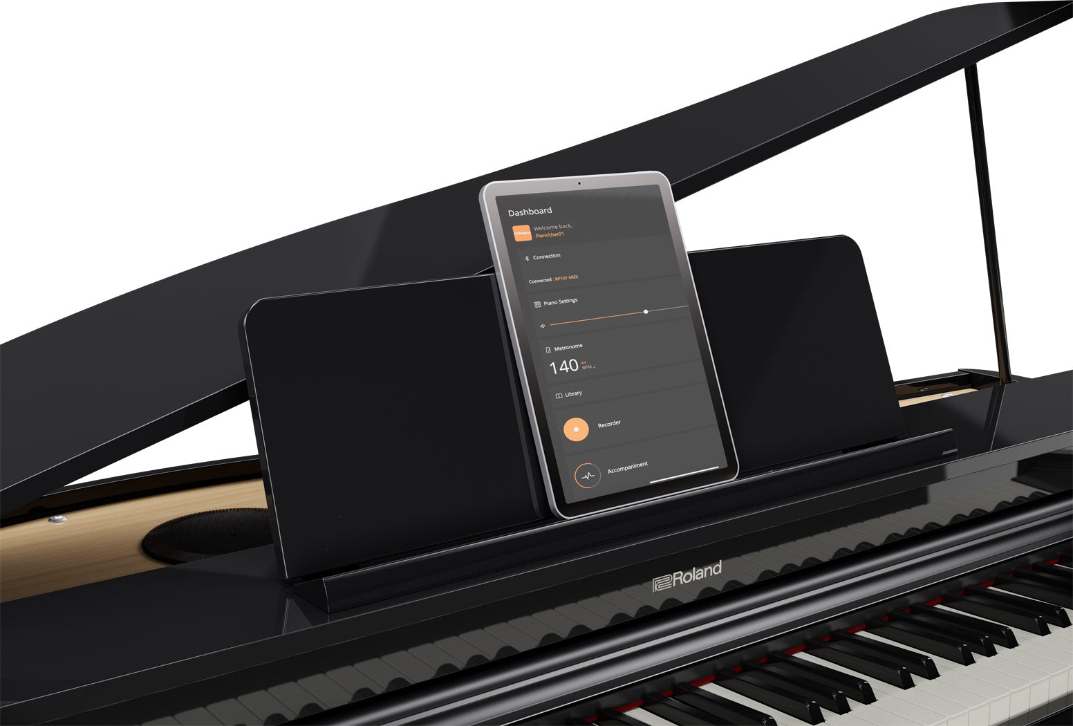 Roland GP-3 Digital Grand Piano, Polished Ebony (secondhand)