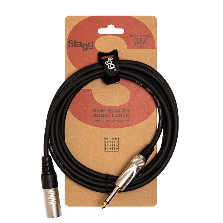 Stagg Audio Cable Deluxe XLR-Phone, 3m (10