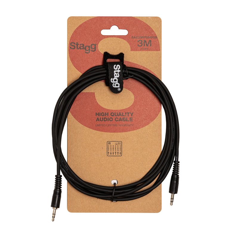 Stagg Audio Cable (Mini Jack-Mini Jack), 3m (10