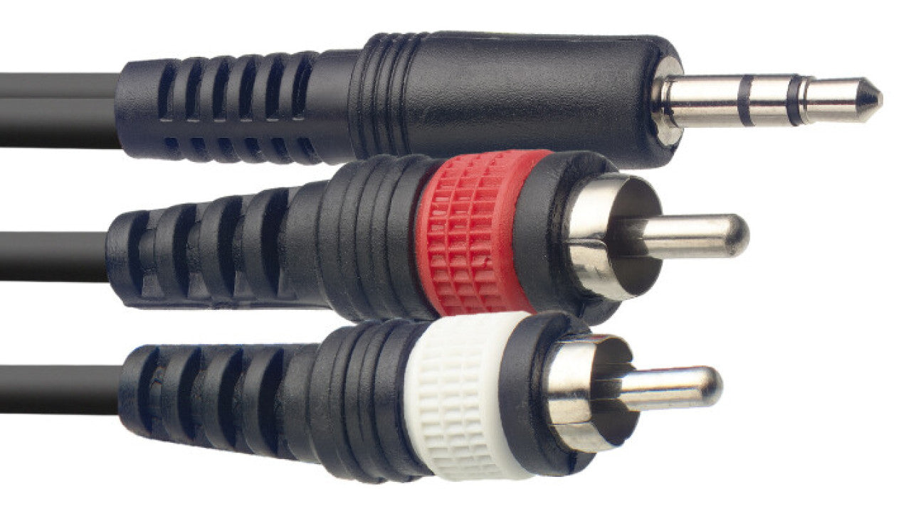 Stagg Y-Cable (Mini Jack-RCA), 3m (10