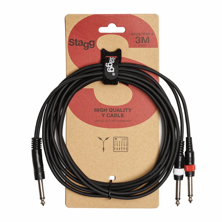 Stagg Y-Cable (Jack-Jack), 3m (10