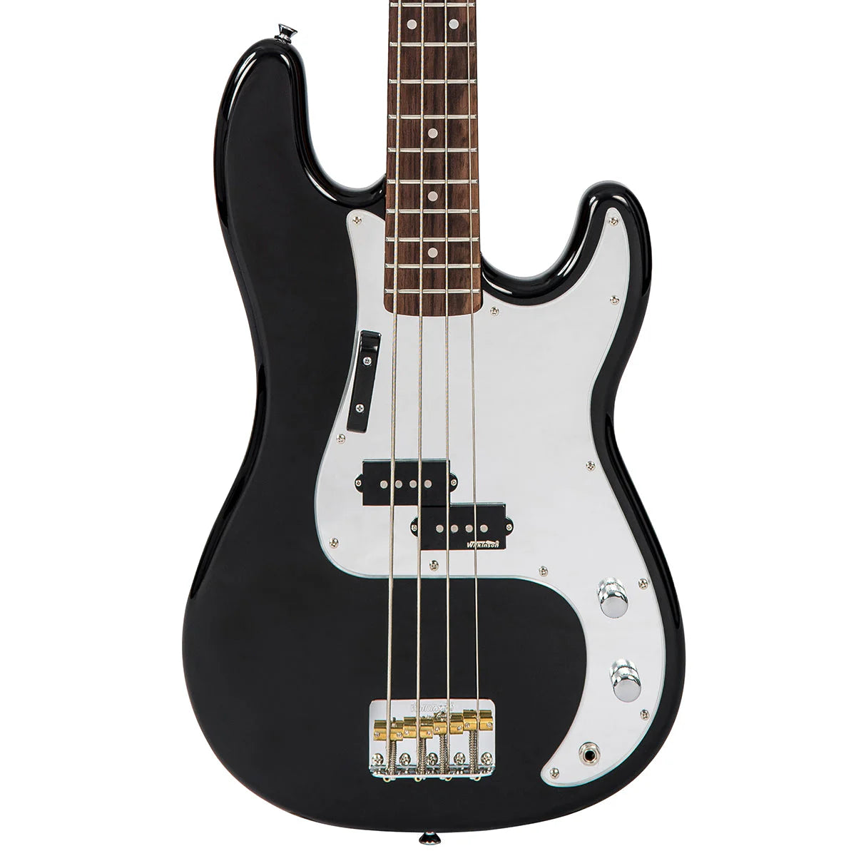 Vintage V4 ReIssued Bass Guitar, Rocker Black