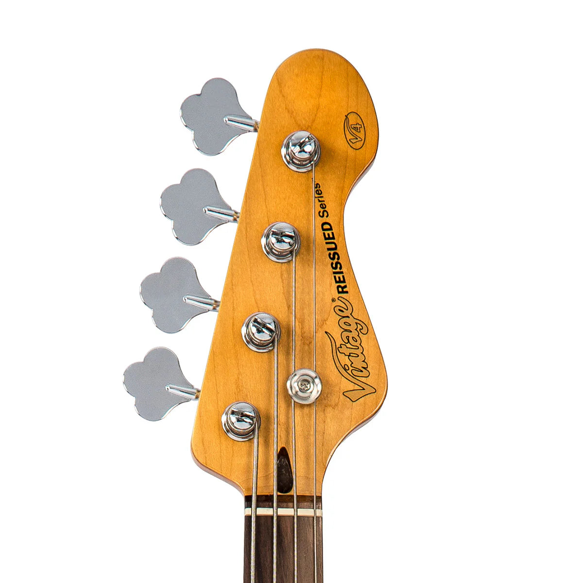 Vintage V4 ReIssued Bass Guitar, Rocker Black