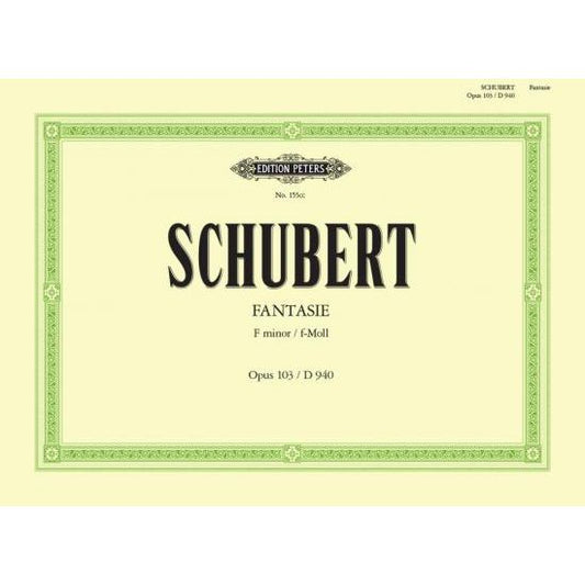 Schubert, Franz: Fantasia in F minor Op. 103 / D940