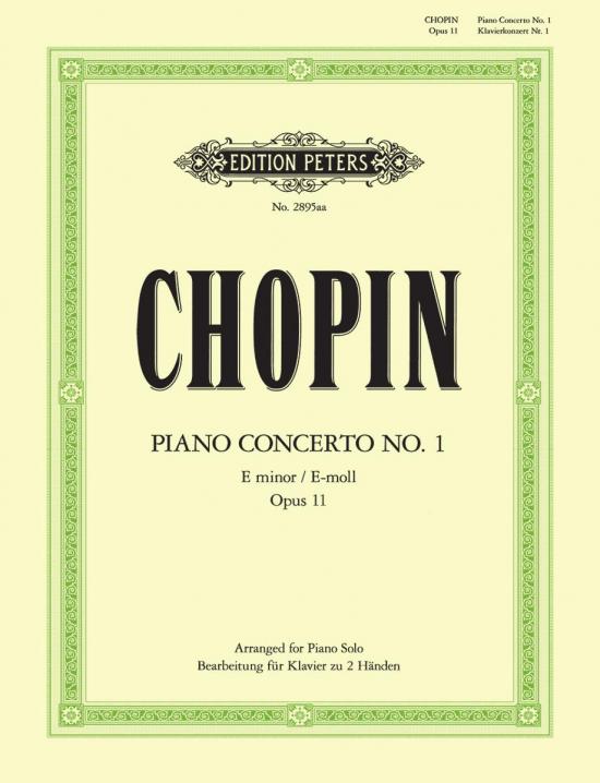Chopin, Frederic: Concerto No. 1 in E minor Op. 11, Arranged for solo piano, simplified and abridged (Fisher)