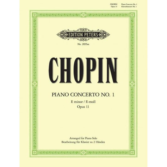 Chopin, Frederic: Concerto No. 1 in E minor Op. 11, Arranged for solo piano, simplified and abridged (Fisher)