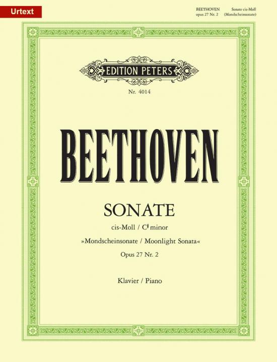 Beethoven, Ludwig van: Piano Sonata No. 14 in C sharp minor Op. 27 No. 2 