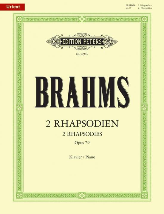 Brahms, Johannes:  Rhapsodies Op. 79