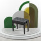 Hidrau Vienna Buttoned Top Adjustable Piano Stool