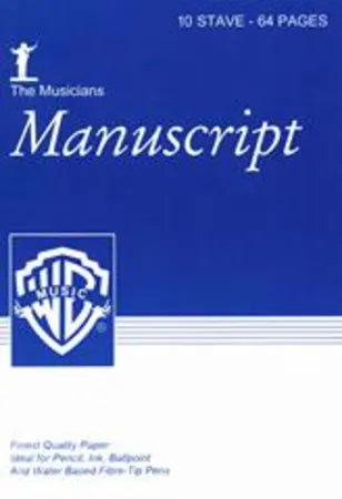 Faber Music: Manuscript A4 10-stave 100pp (white pad)